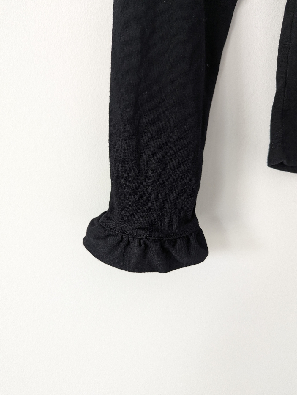 Boden Supersoft Frill Detail Top Long Sleeve Slim Fit Cotton Modal - Picture 7 of 13